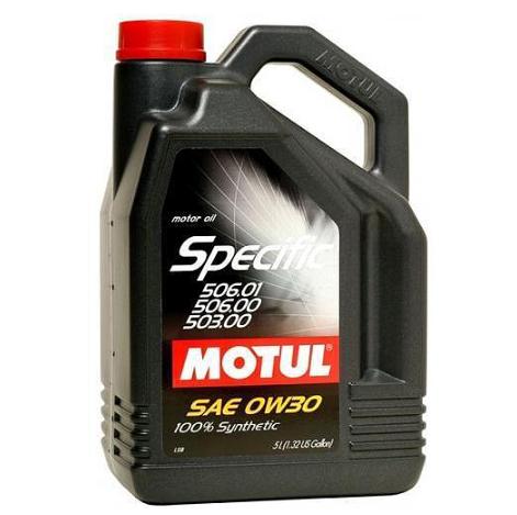 Ulei de motor sintetic MOTUL SPECIFIC 0W30, 5 litri, compatibil cu normele 506 01, 506 00, 503 00